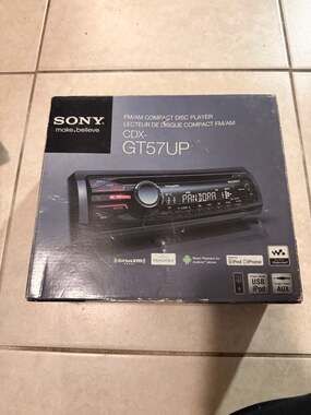 CDX-GT57UP - Sony In-Dash 1-DIN CD/MP3/USBStereo Receiver with Pandora Support,